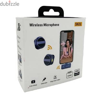 ميكروفون لاسلكي يدعم الطايب سي . wireless Microphone support type -C