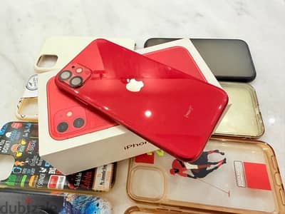 Iphone 11 128 GB Red with Box & all accessories