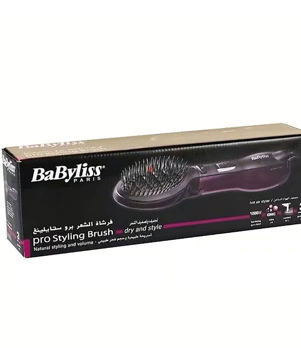 بيبيليس مصفف الشعر الهوائي     Babyliss Pro Styling Brush Hair Styler 1