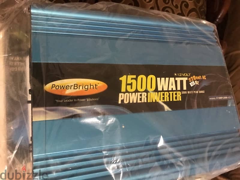 انفرتر جديد مستورد محول كهرباء من 12v الي 220v 1500W 1