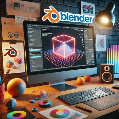 كورس بلندر blender 3d كورس اون لاين يناسب اى شخص فى اى مكان