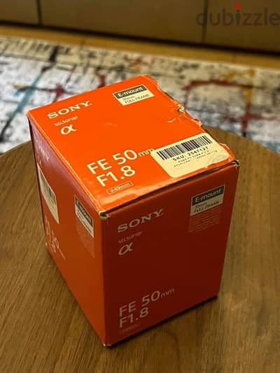 Sony 50mm f1.8 lense FE Mount