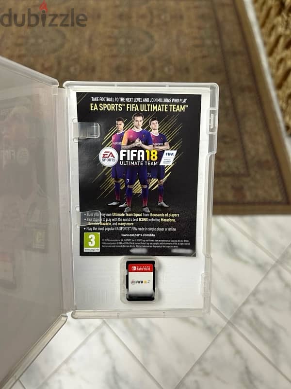 FIFA 18 Nintendo Switch Cartridge (Arabic) 0