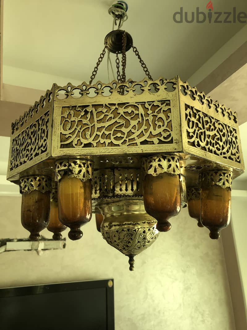 Arabesque furniture+chandeliers,غرفة نوم ارابيسك ونجف نحاس واثاث اخر 14