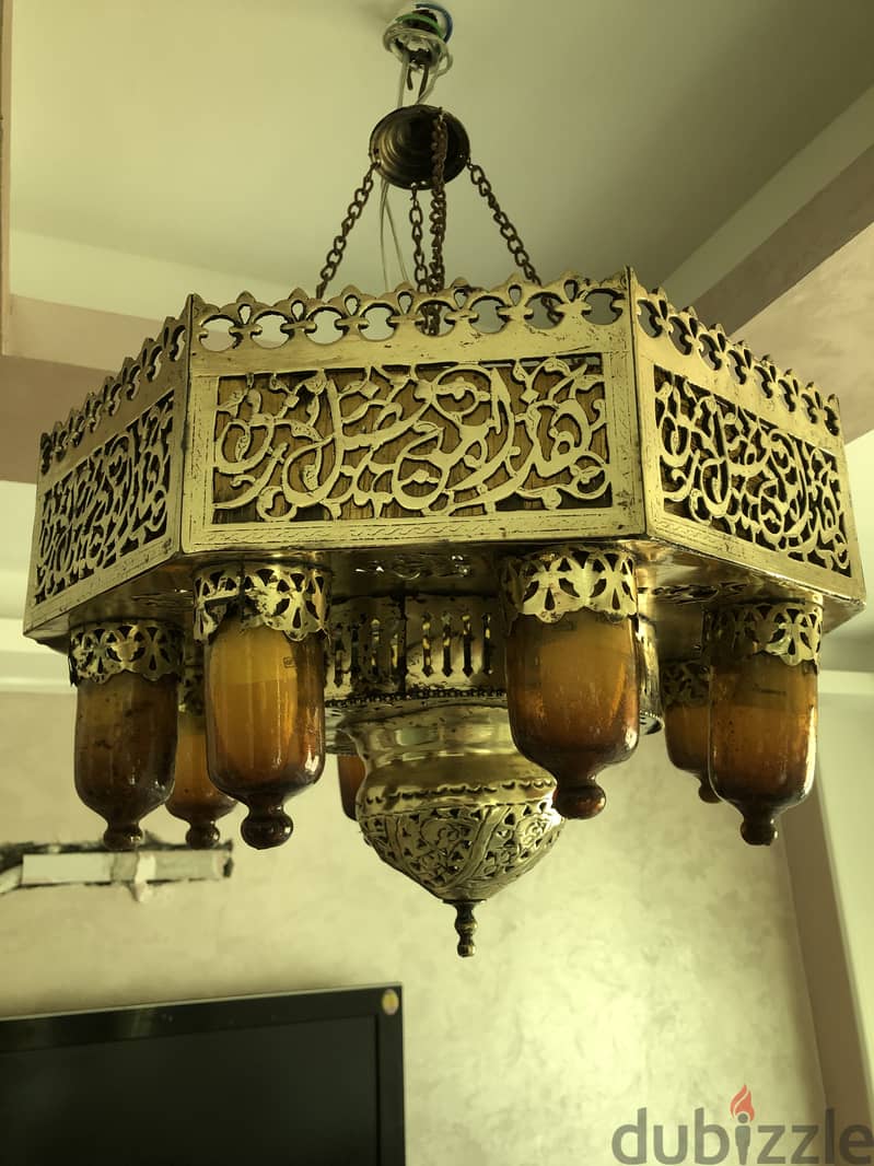 Arabesque furniture+chandeliers,غرفة نوم ارابيسك ونجف نحاس واثاث اخر 15