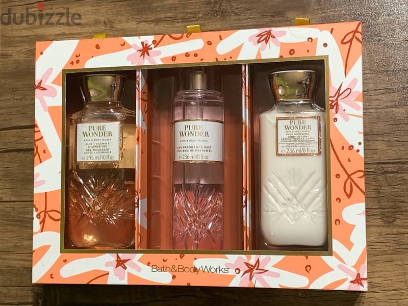 SALE/ Bath and Body Works Pure Wonder Gift Box Set Kuwait 1