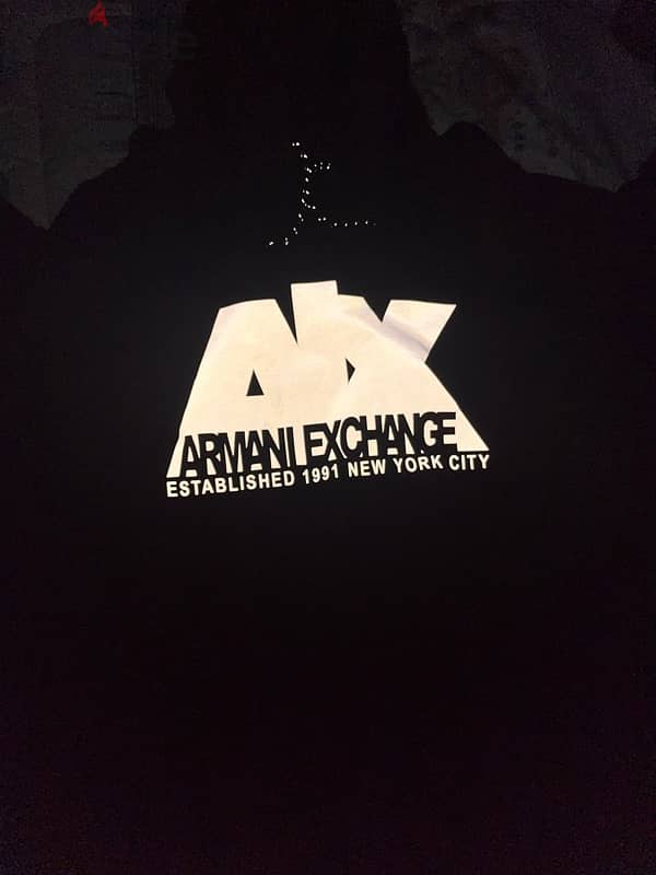 ARMANI EXCHANGE GLOW IN DARK HOODIE L 2