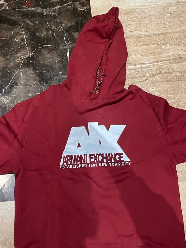 ARMANI EXCHANGE GLOW IN DARK HOODIE L 5