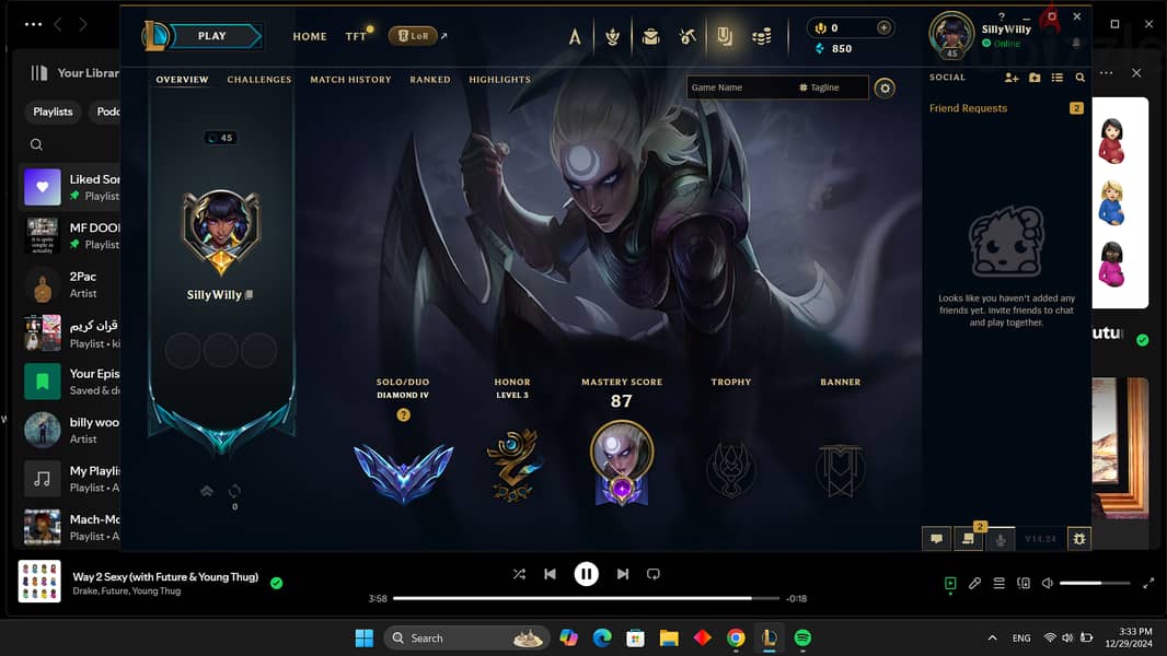 League of legends diamond account for sale 0