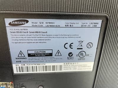 LS27B550 samsung LED monitor