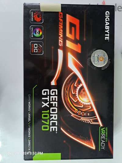 Gigabyte GTX 1070 G1 Gaming 8 GB GDDR5