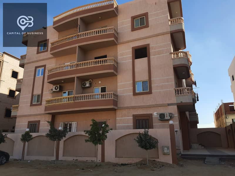 For sale apartment with a roof of 140 m in a great location overlooking a green surface in the tenth of Ramadan 0