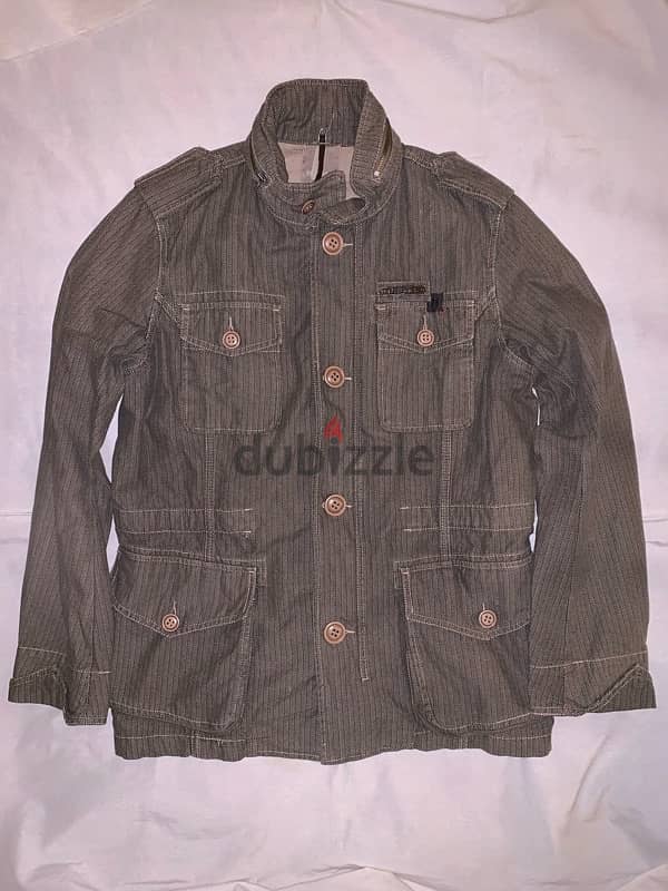 diesel y2k military army herringbone jacket Size Large Men’s used 0