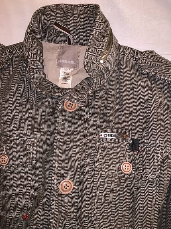 diesel y2k military army herringbone jacket Size Large Men’s used 1