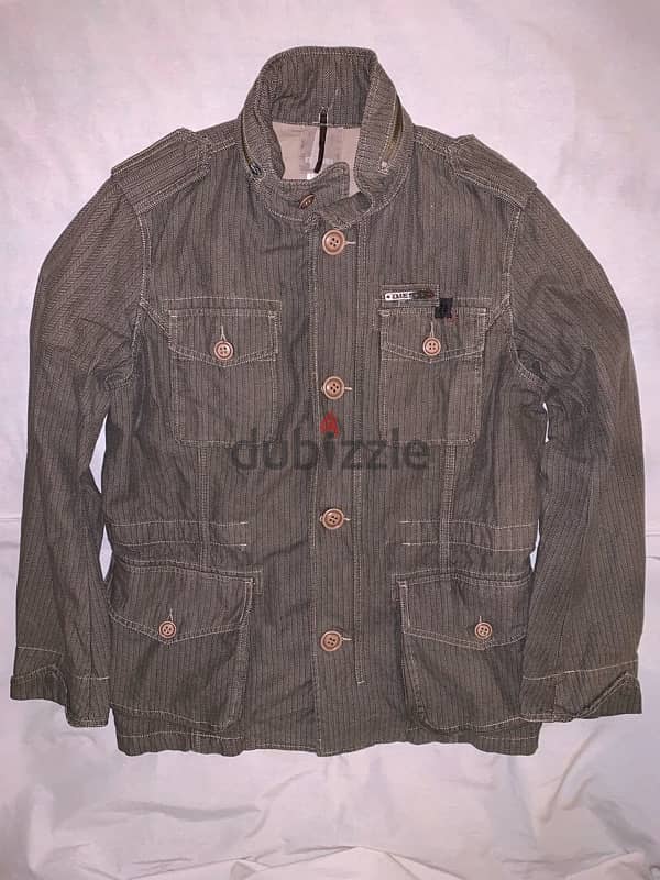 diesel y2k military army herringbone jacket Size Large Men’s used 2