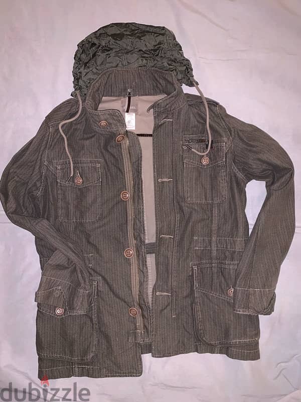 diesel y2k military army herringbone jacket Size Large Men’s used 3