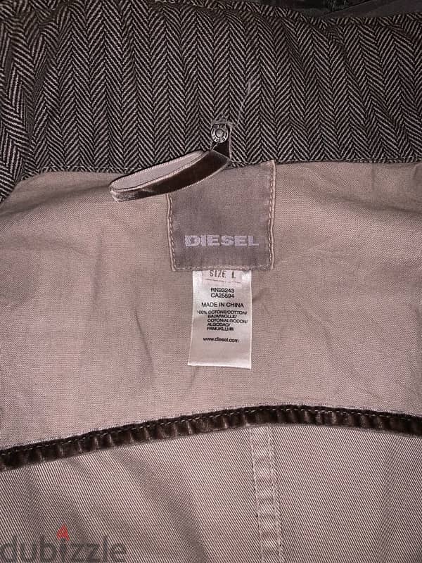 diesel y2k military army herringbone jacket Size Large Men’s used 8