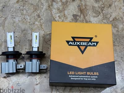 Auxbeam H4 LED Headlights طقم لمبات ليد