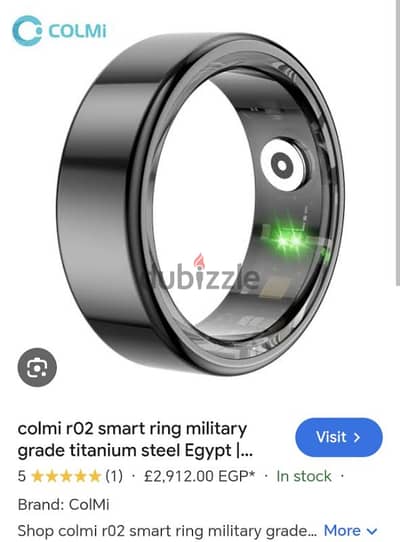 Smart Ring size 12 and 13 Black And Silver