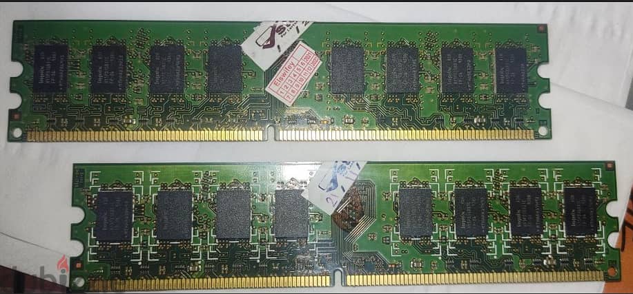 رامات DDR2 هاينكس نفس الباص بحالة ممتازة 4 جيجا 2