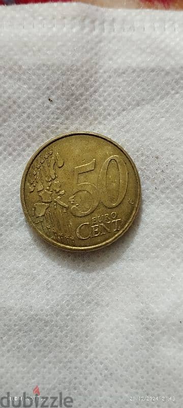 50يورو سنت اسبانيا 0