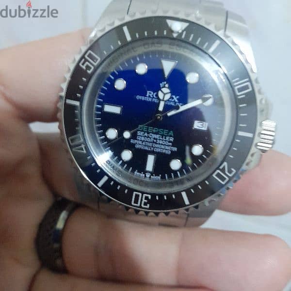 Rolex deep sea bleu mirror 0riginal whatsapp 01142249766 1