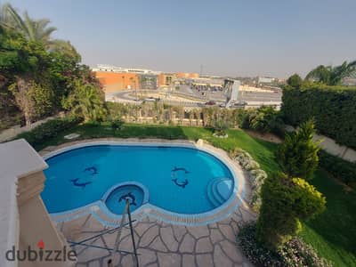 Furnished villa for rent, 10 rooms, with swimming pool - Rawda Compound