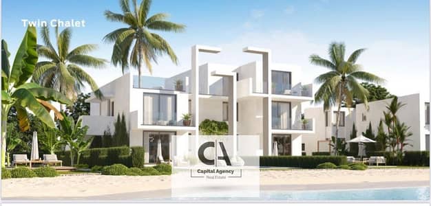 With a 5% down payment own a fully finished chalet with a large garden area of ​​158 m. & equal installments over 10 years in D-Bay North coast