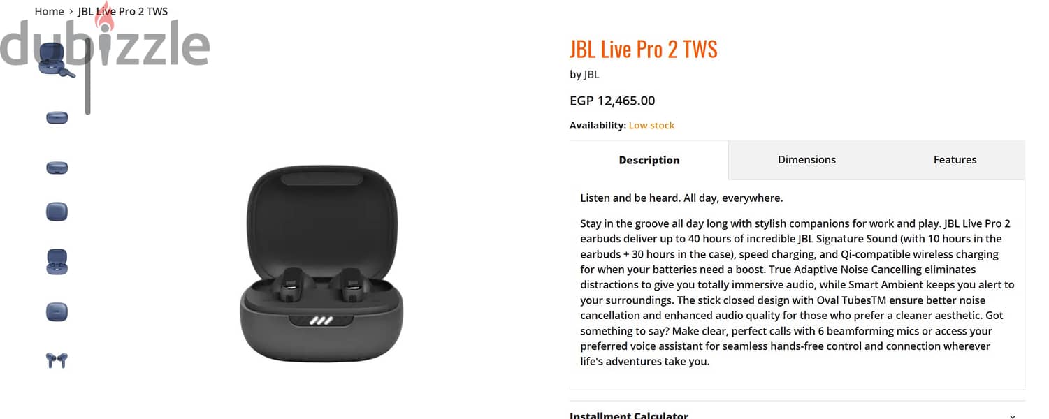 سماعة JBL  LIVE PRO 2 TWS جديدة تماما شحن مرة واحدة 12