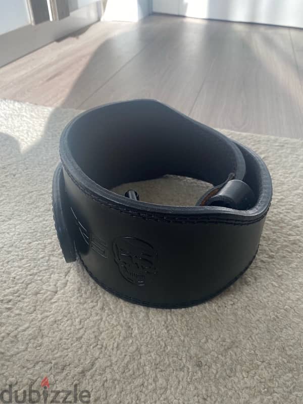 حزام جلد طبيعي gym reapers lifting belt 1