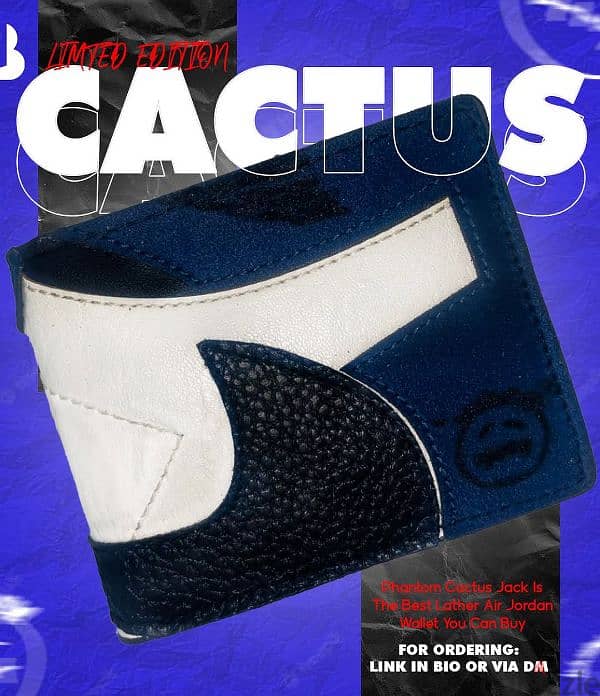 محفظة جلد ترافيس سكوت - travis Scott cactus wallet with card holder 2