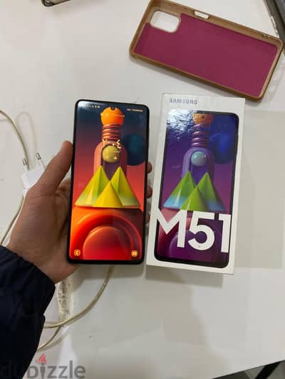 Samsung Galaxy M51  بطارية 7000 أمبير بالكرتونة اقرأ الوصف قبل ما تبعت