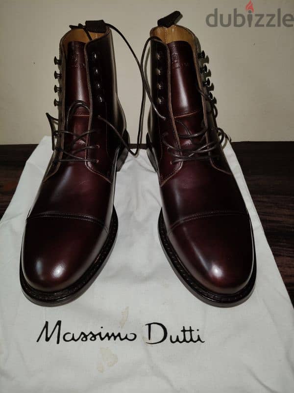 Massimo Dutti men leather boots 0