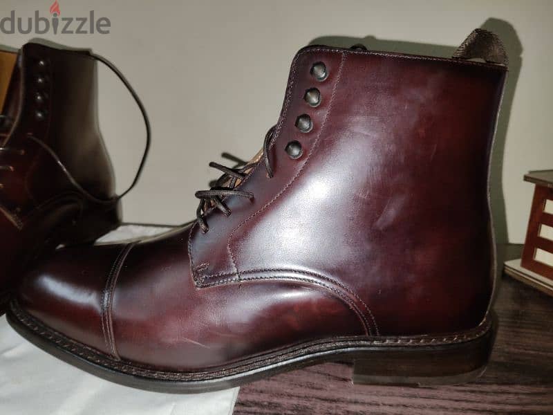 Massimo Dutti men leather boots 1