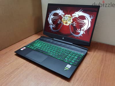 Hp Pavilion i7-10750H GTX 1650ti Gaming LapTop جيل عاشر