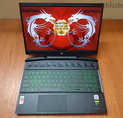 Hp Pavilion i7 10750H  GTX 1660ti 6gb Gaming LapTop جيل عاشر