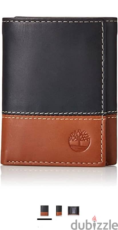 Timberland genuine leather trifold wallet new 2