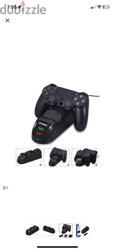 DUAL CHARGING DOCK For P-4 Wireless Controller  شاحن ديچيتال 3