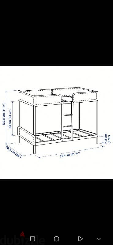 سرير دورين ايكيا حديد 1