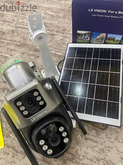 Solar Camera Outdoor 8MP Dual Screen  WiFi PTZ Dual Lens