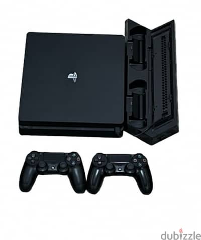 ps4 slim بجميع الإكسسوارات الأصلية