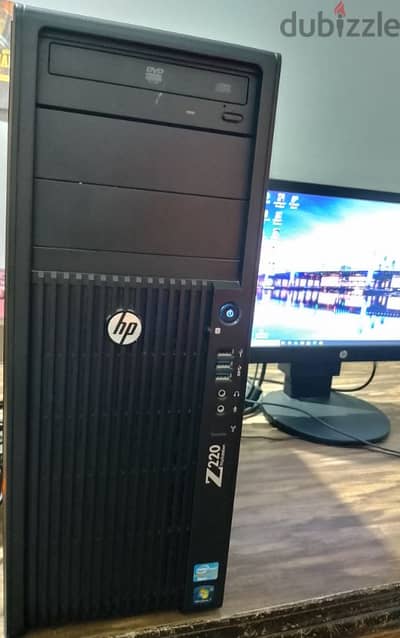 كيسه كمبيوتر HP Z220 + شاشه Hp