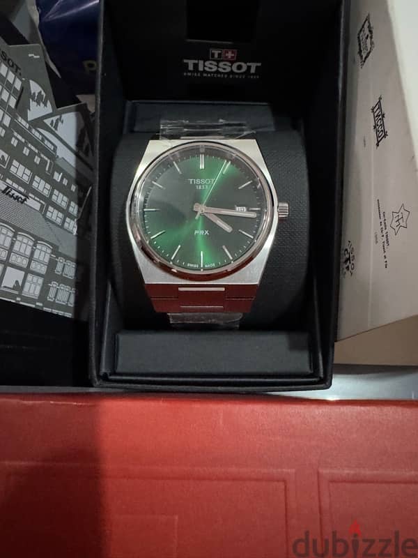 tissot prx green dial (quartz) 0