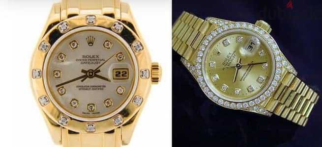 Rolex  watches Diamond gold