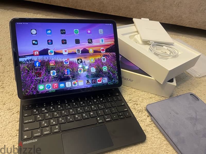 Ipad Air 5 + keyboard Momax 6