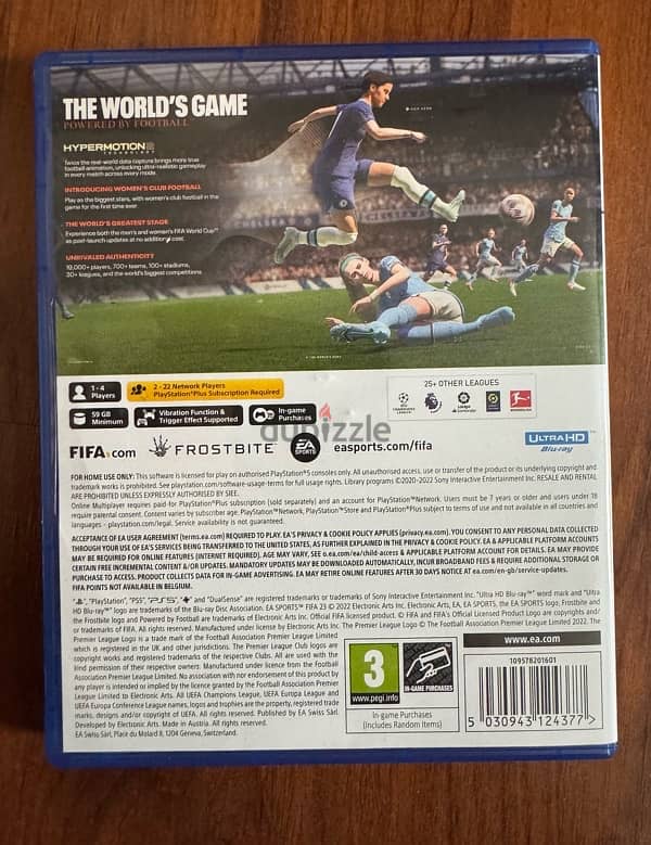 Fifa23 PS5 CD with box 2