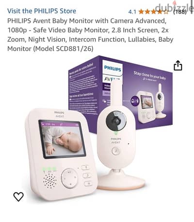 Avent baby camera monitor