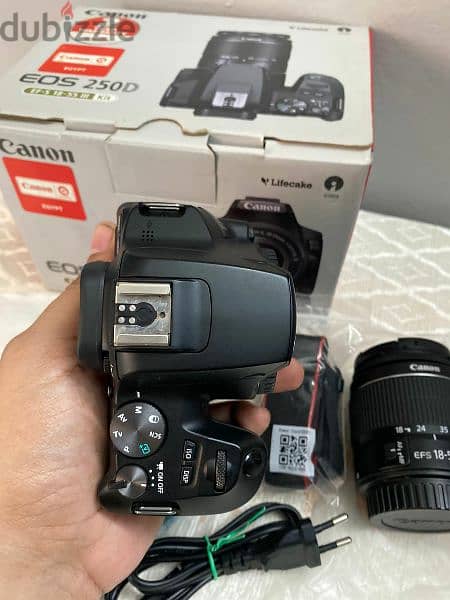 كانون D250 lens 18/55 كسر زيرو بكل مشتملاتها 5