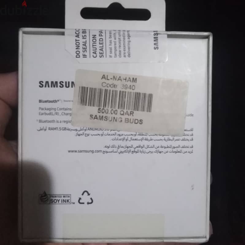 Samsung galaxy buds سماعات ( جديدة متبرشمة) 1