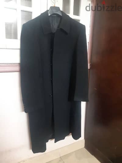 pierre cardin long coat wool black new سعر لقطة ومعطف قيم جدا